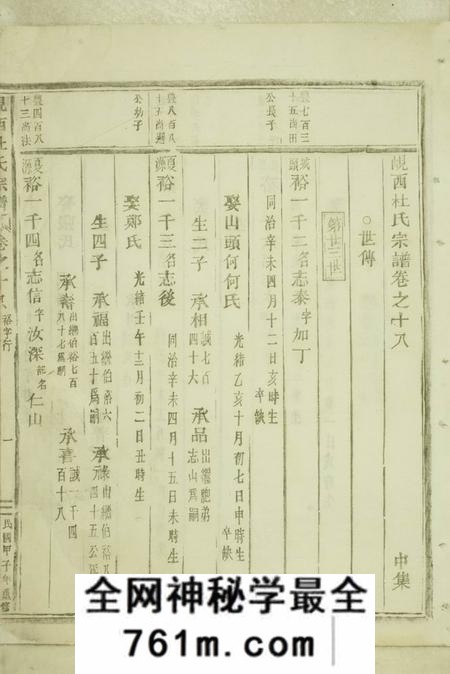东阳岘西杜氏宗谱