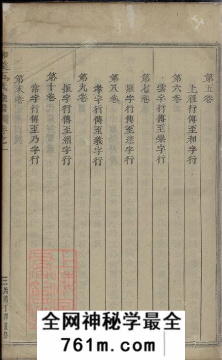 浙江浦江浦阳浦阳和溪石氏宗谱十卷末一卷