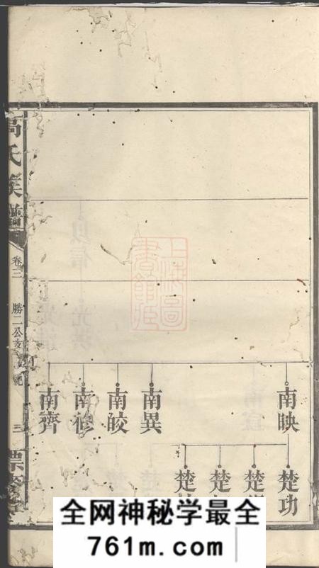 湖南益阳漂麦堂湖南资阳赤塘高氏续修族谱