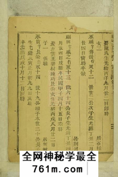 永康华溪武平李氏宗谱