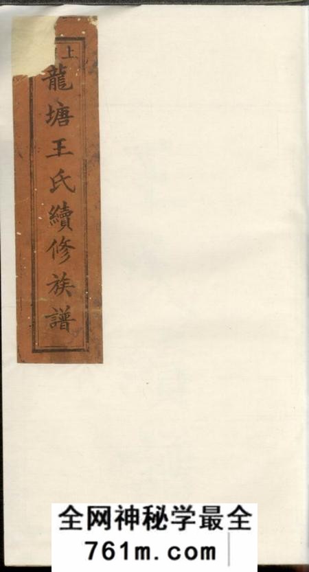 浏阳槐荫堂上湘龙塘王氏续修族谱十卷