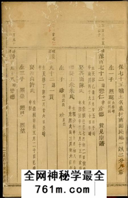 东阳后宅新屋礼房雍和堂房谱