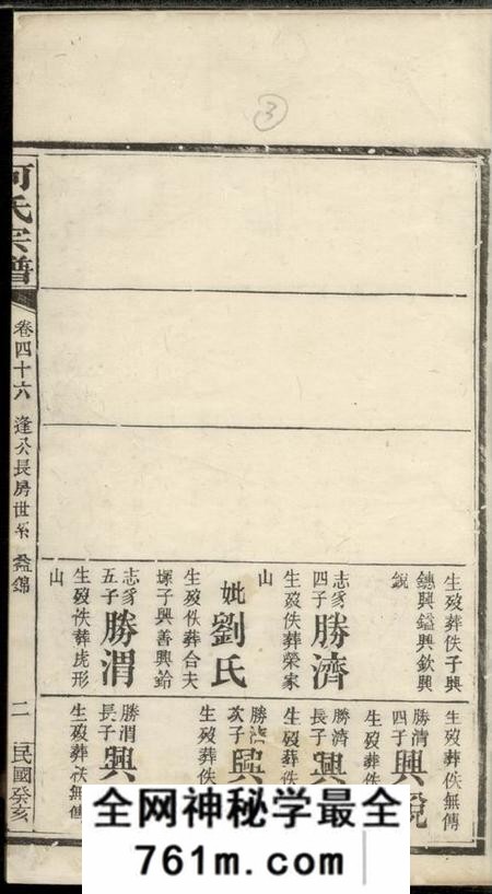 湖南庐江堂何氏宗谱