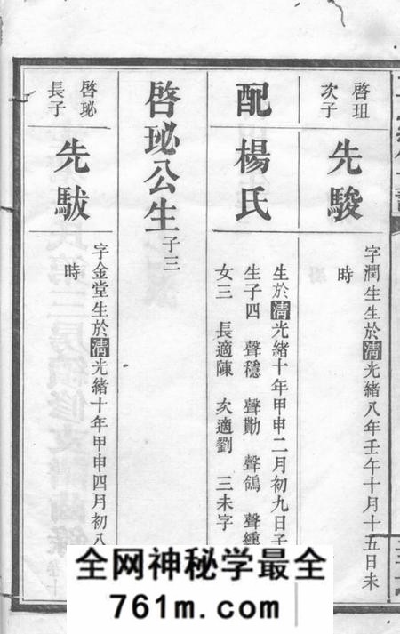 长沙长沙圭塘王氏第三房续修支谱