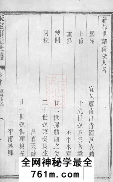宜兴永定邵氏世谱十四卷艺文内外集十四卷首一卷末一卷
