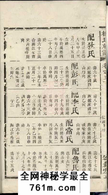 宏农堂杨氏族谱