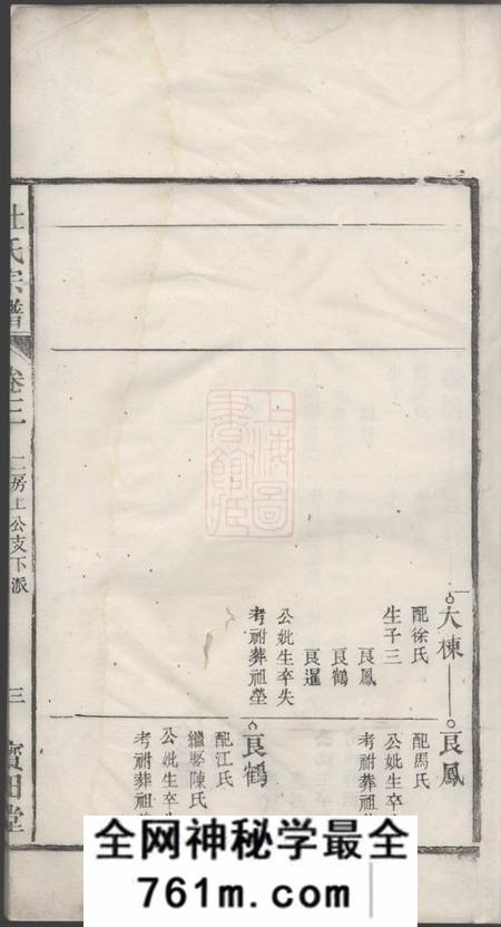宝田堂杜氏族谱