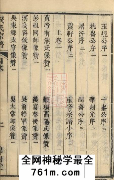 无锡锦树堂钱氏文林公支宗谱上编八卷下编十一卷首一卷末一卷