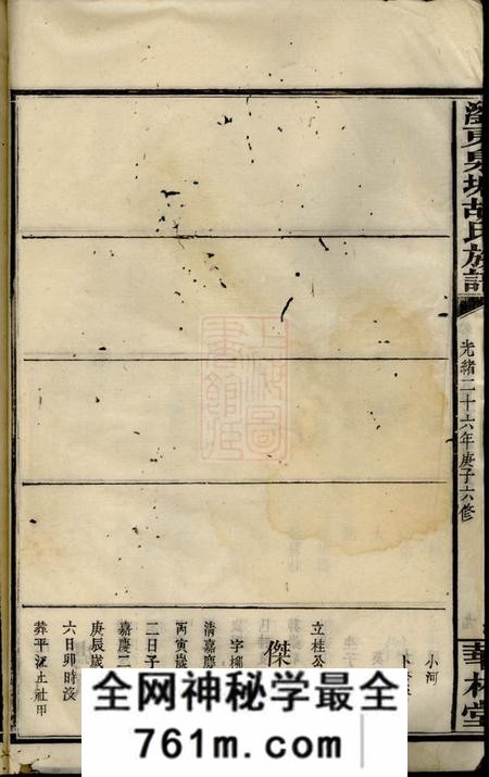浏阳浏东泉塘胡氏族谱