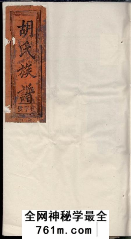 潜山敦睦堂胡氏族谱十六卷
