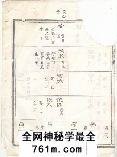 浙江江山官溪胡氏三派宗谱卷
