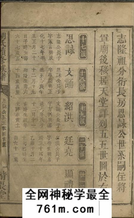 清畏堂胡氏续修族谱不分卷