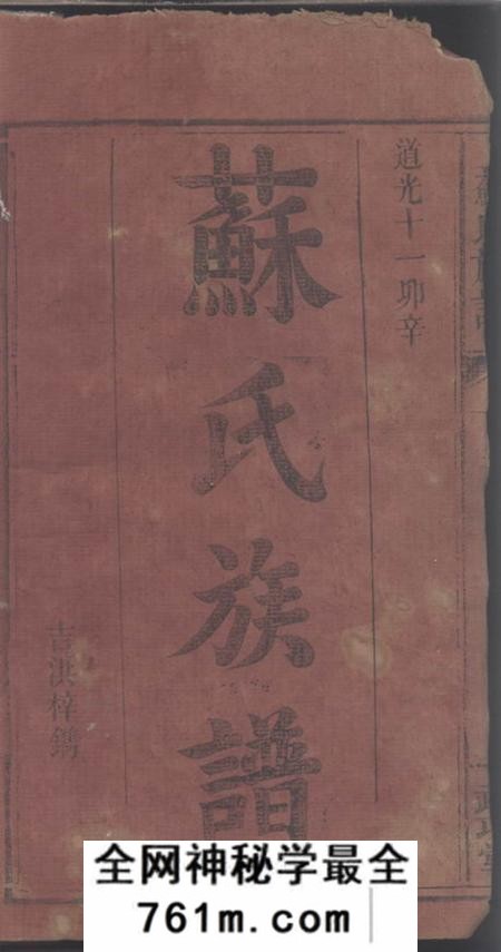 江西宜春武功堂苏氏族谱