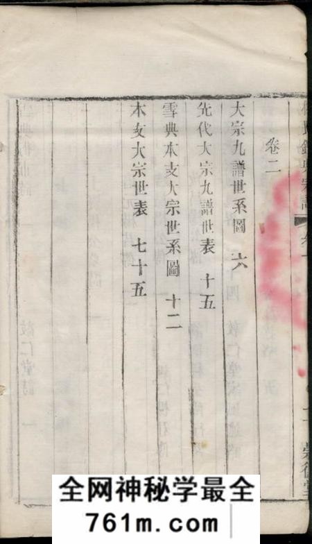 无锡崇德堂杨氏锡典宗谱二卷