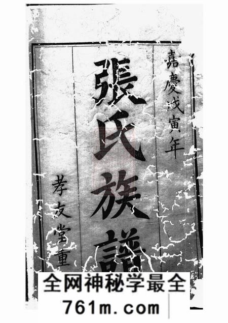 孝友堂张氏族谱不分卷