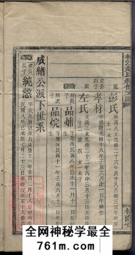 湖南邵阳松荫堂邵陵桐江赵氏续修支谱四卷首二卷