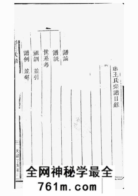 松阳眘琊王氏宗谱五卷