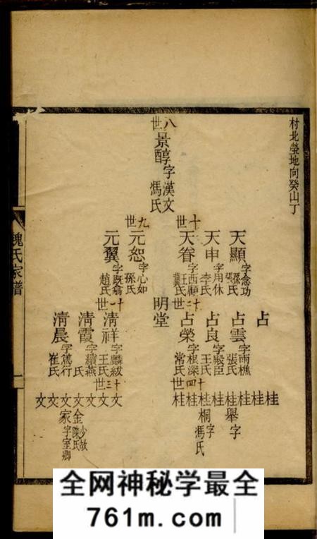 冀州魏氏家谱