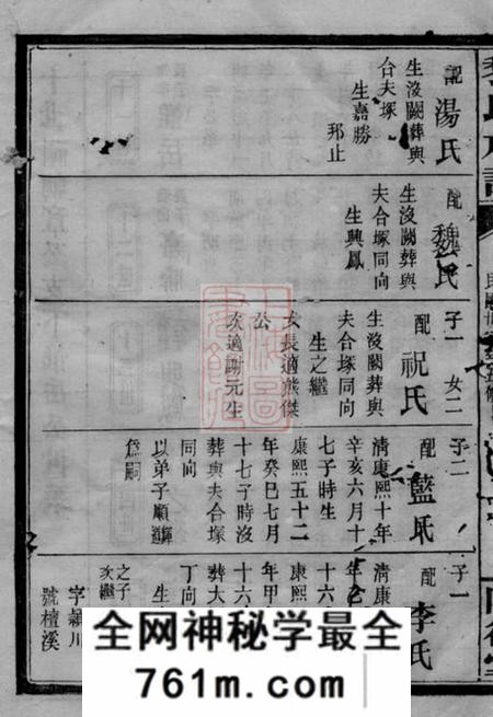 长沙隆德堂黎氏族谱