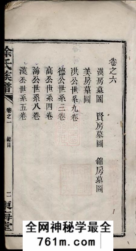 湖南长沙东海堂徐氏族谱四十六卷