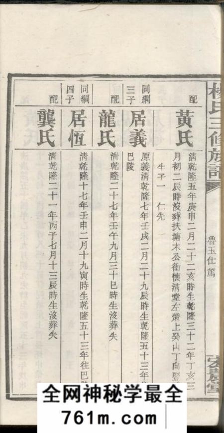 湘乡宏农堂扶塘杨氏三修族谱