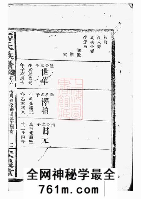 宏农堂谭氏族谱