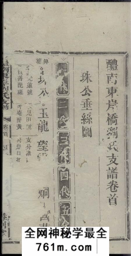 醴陵彝训堂醴南东岸桥刘氏支谱