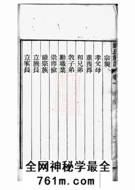 上海浦东钟氏族谱