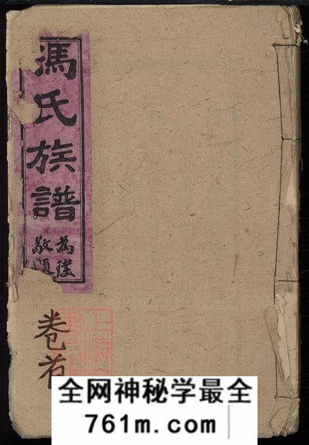 湖南桃源大树堂冯氏族谱十卷首一卷