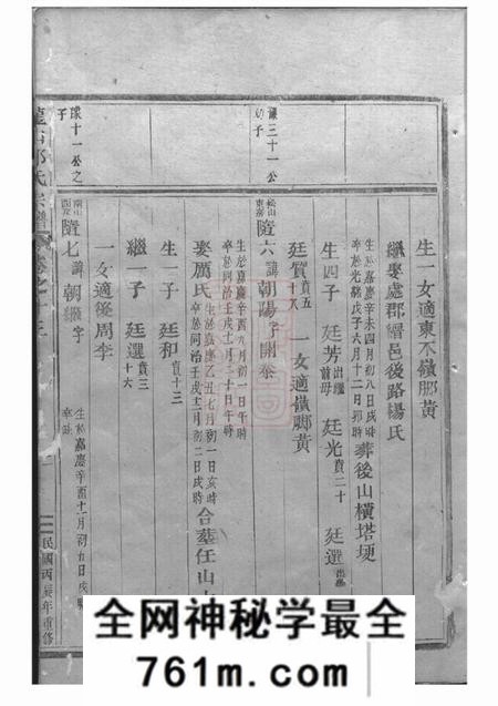 东阳龙山郭氏宗谱