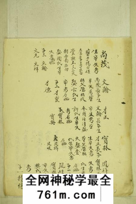 世德堂尚茂公二房草稿不分卷
