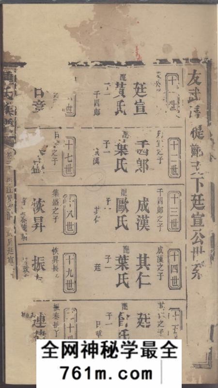 湖南颍川堂钟氏族谱