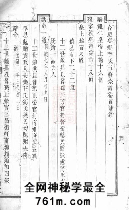 合肥敦睦堂合肥梁乡李氏五修宗谱