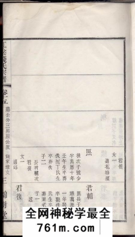 江阴锦树堂江阴钱家埭钱氏宗谱