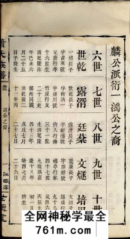 江西世德堂江西萍乡湘东萧氏族谱