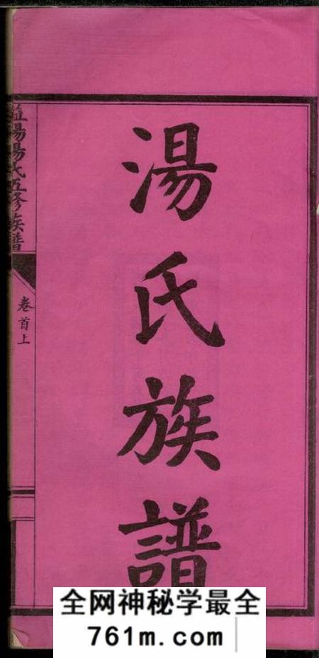 湖南益阳挹记广通石印局益阳汤氏五修族谱十二卷首二卷末二卷