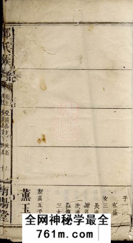 南阳堂邓氏宗谱