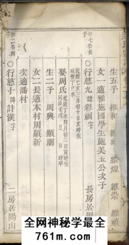 缙云五云樊氏宗谱