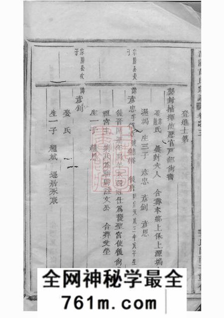 浦阳浦阳薛氏宗谱八卷