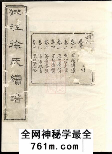 馀姚姚江徐氏续谱十一卷首一卷