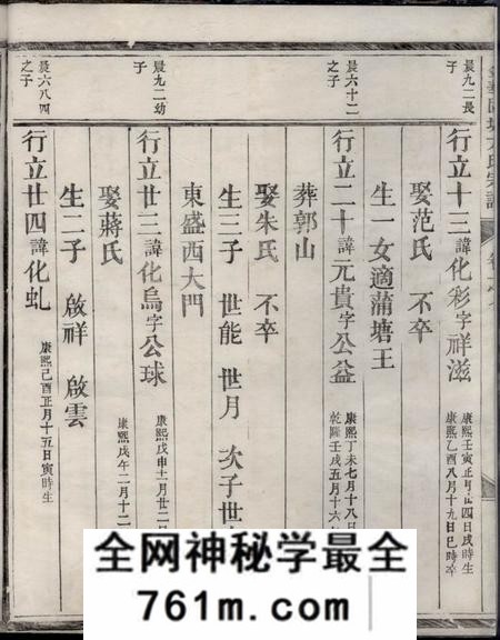金华固塘方氏宗谱