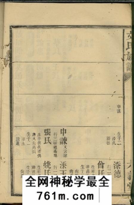 湖南六义堂仙源文氏族谱