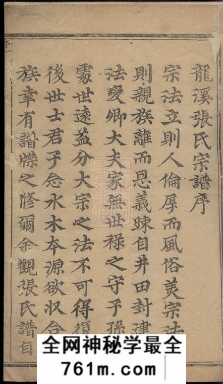 浦江龙溪张氏八甲宗谱十九卷