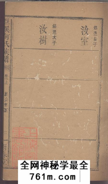 江西萍乡雨春堂巨溪何氏族谱