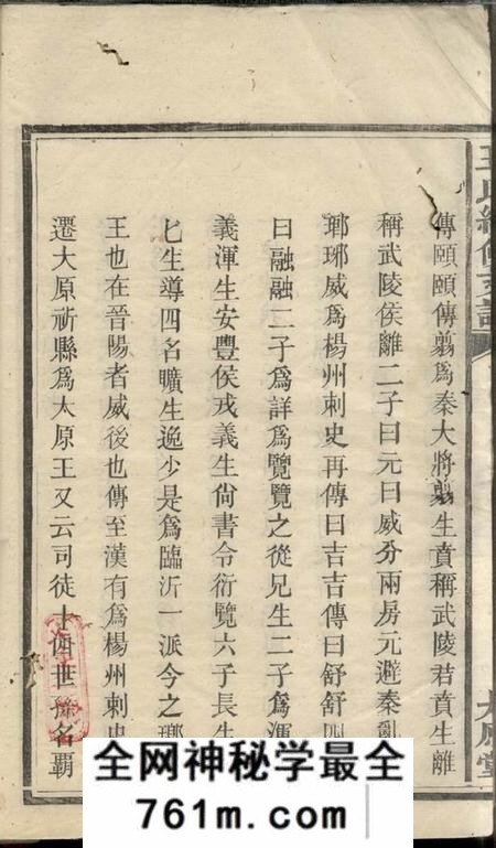 湘阴太原堂王氏两修支谱