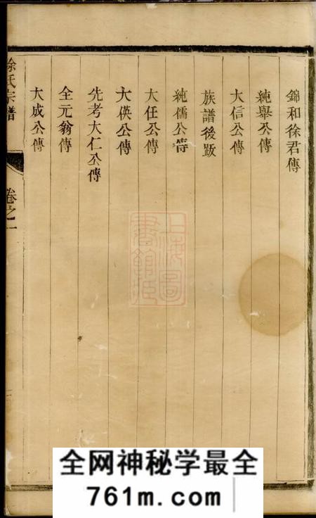润州润东徐氏宗谱十四卷