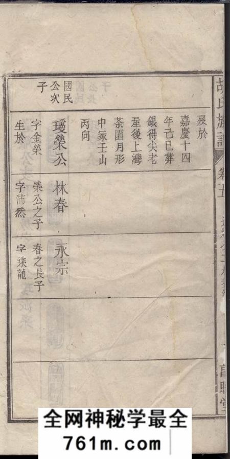 潜山敦睦堂胡氏族谱十六卷
