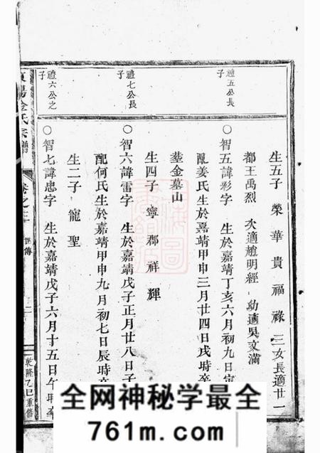 东阳东阳金氏宗谱
