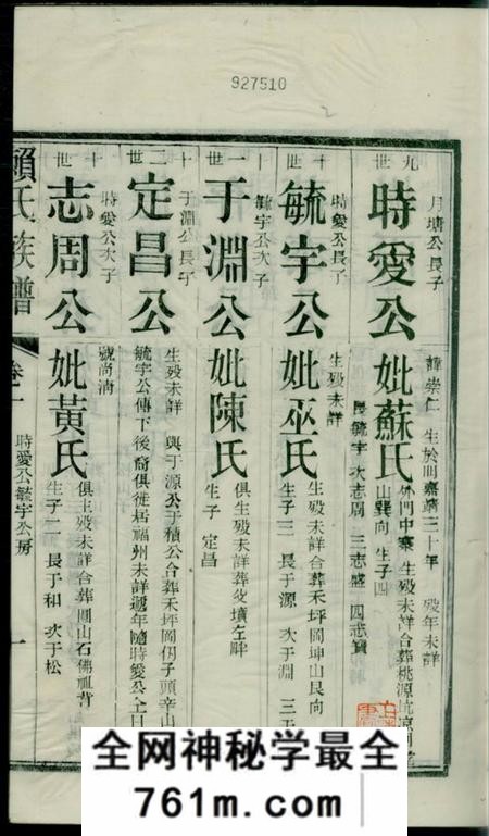 福建永定社前赖氏宗谱十卷首一卷