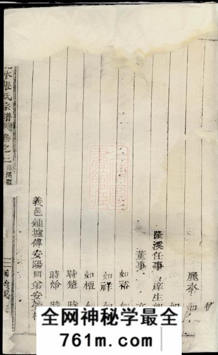 浦阳隆溪丽水张氏宗谱